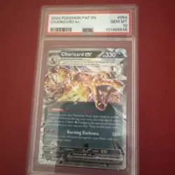 Pokemon TCG Double Rare Charizard EX Card #54/91 PSA10 - Image 2