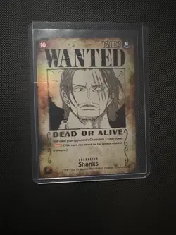 One Piece Card Game - Shanks - Wanted Alt Art SP - OP09-004 - English - Image 1