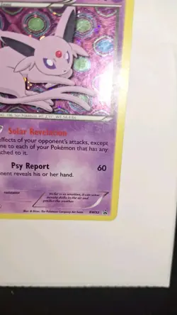 Espeon Pokemon Card Holo Holographic Black & White BW92 Promo - Image 3