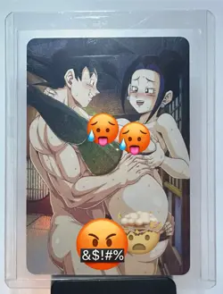 Goku & Chi Chi Double-sided Collectible Card One Side HOLO!!! RARE!!! Waifu! DBZ - Image 3
