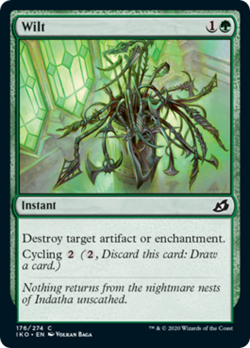 Wilt FOIL Ikoria: Lair of Behemoths HEAVILY PLD Green Common MAGIC CARD ABUGames - Image 1