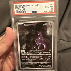Pokemon Mewtwo Card 183/1652023 PSA 10 Gem Mint Japanese Graded - Image 2