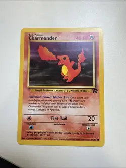 Pokemon TCG Charmander Team Rocket Set 50/82 Common Card - Image 1