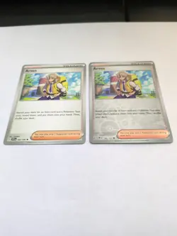 2x Pokemon TCG Arven Trainer Card Uncommon 1 Reverse Holo 1 Regular - Image 1