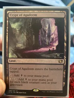 Crypt of Agadeem Commander 2014 Regular Card, Near Mint Condition - Image 1