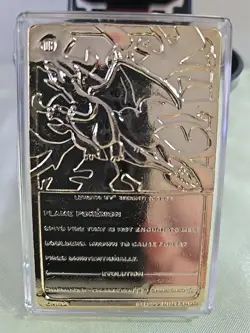 Pokemon Special Edition 23 karat Gold Plated Trading Card / #06 Charizard. - Image 3