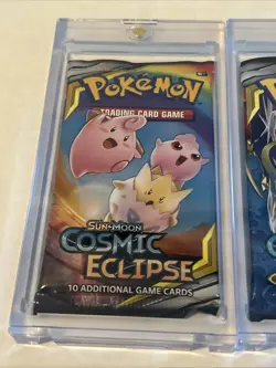 Pokemon Trading Card Game Sun Moon Cosmic Eclipse Booster Pack Set Of 3 Pokemon 820650805899 - Image 2