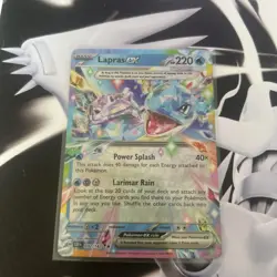 Lapras EX 032/142 Double Rare Holo Stellar Crown Pokemon TCG Card - Image 1