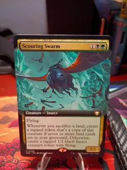 x1 Scouring Swarm - Extended Art R MTG Commander: Edge of Eternities M/NM, Engli - Image 1