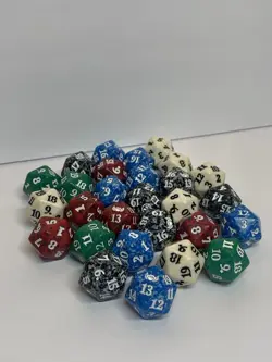 LOT x 28 Magic The Gathering Spindown Life Counter D20 / 20 Sided Die - Image 2