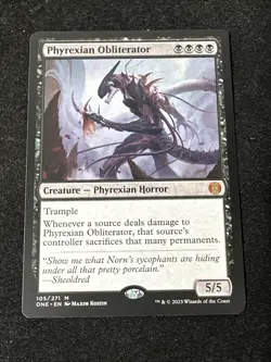 MTG Phyrexia All Will Be One Regular Phyrexian Obliterator 105/271 NM Magic - Image 1