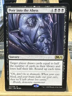 MTG *Peer Into the Abyss X1* (NM) Core Set 2021 Magic the Gathering - Image 1