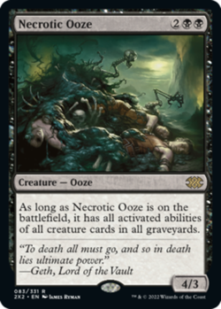 1 x Necrotic Ooze - Double Masters 2022 - NM-Mint - MTG - Image 1