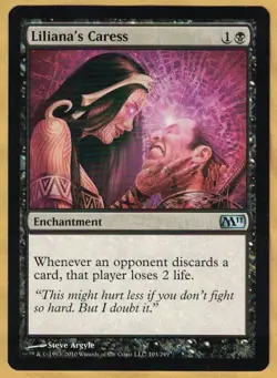 Liliana's Caress (Magic 2011 Core Set, Uncommon, English) M11 MTG - Image 1