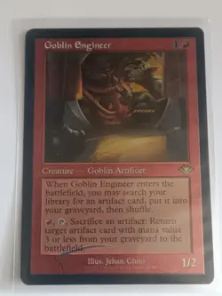Near Mint, English - 1 x MTG Goblin Engineer - Foil - Retro Frame Modern Horizon - Image 1