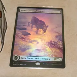 Snow-Covered Swamp (1475) (Rainbow Foil) - Secret Lair Drop MTG MINT - Image 1