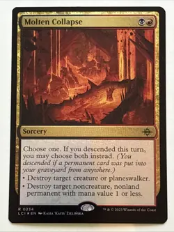 MTG The Lost Caverns of Ixalan Molten Collapse Foil 0234 NM Rare - Image 1