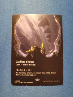 Godless Shrine (Borderless) Edge of Eternities NM Magic MTG - Image 1