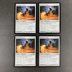 Set of x4, MTG Nightmare Lash Mirrodin Regular - Image 1
