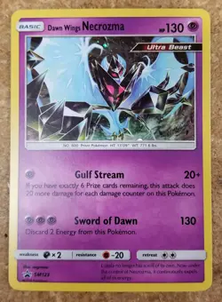 Pokemon SM BLACK STAR PROMO DAWN WINGS NECROZMA #SM123 HOLO FOIL CARD NEAR MINT - Image 1