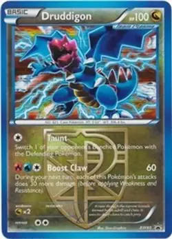 POKEMON BLACK STAR PROMO Druddigon (Team Plasma) - BW80 FOIL NM (NEAR MINT) - Image 1