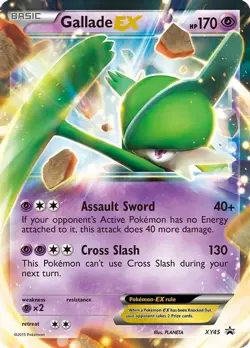 POKEMON BLACK STAR PROMO GALLADE EX XY45 HOLO FOIL NM (NEAR MINT) - Image 1