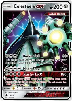 POKEMON BLACK STAR PROMO CELESTEELA GX SM67 HOLO FOIL NM (NEAR MINT) - Image 1