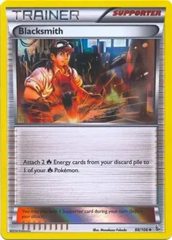 POKEMON FLASHFIRE PROMO BLACKSMITH - 88/106 (SHEEN HOLO) FOIL NM (NEAR MINT) - Image 1
