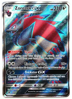 Pokemon BLACK STAR PROMO Zoroark GX SM84 FULL ART NEAR MINT Normal/Regular Size - Image 1