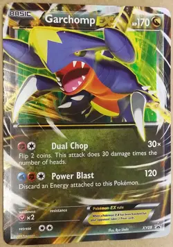 Pokemon XY09 Garchomp EX Holo Promo Card (Regular/Normal/Standard Size) - Image 1