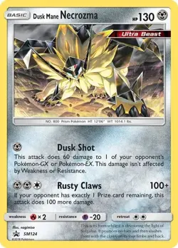 POKEMON BLACK STAR PROMO DUSK MANE NECROZMA SM124 NM (NEAR MINT) - Image 1