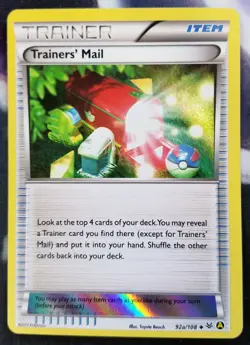 Pokemon Trainer's Mail 92a/108 Holo Foil Promo Card (ALTERNATE ART) NEAR MINT NM - Image 1