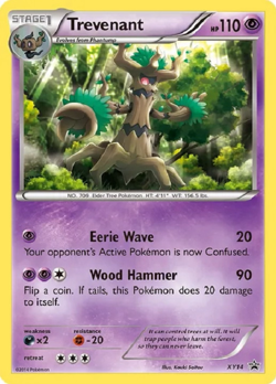 POKEMON BLACK STAR PROMO TREVENANT XY14 HOLO FOIL NM (NEAR MINT) - Image 1