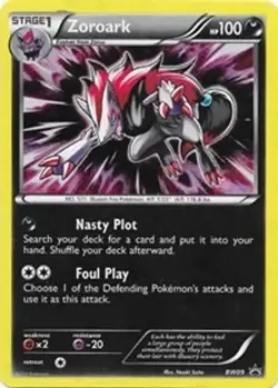 POKEMON BLACK STAR PROMO ZOROARK BW09 HOLO FOIL NM (NEAR MINT) - Image 1