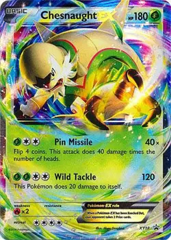 Pokemon BLACK STAR PROMO Chesnaught EX XY18 HOLO FOIL NEAR MINT NM - Image 1