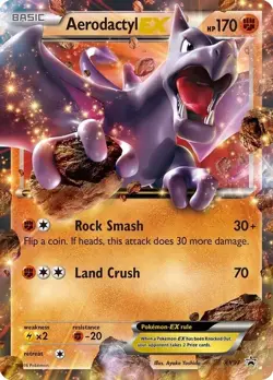 POKEMON BLACK STAR PROMO AERODACTYL EX XY97 NM (NEAR MINT) - Image 1