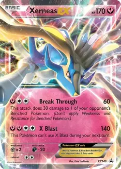 POKEMON BLACK STAR PROMO XERNEAS EX XY149 NM (NEAR MINT) - Image 1