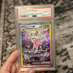 Pokemon TCG Prismatic Evolutions Espeon EX #155 PSA 10 Gem Mint - Image 3
