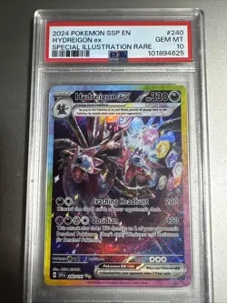 Pokemon TCG Surging Sparks Hydregion EX Card 240/191 PSA 10 - Image 1