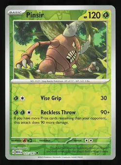 Pinsir 127/165 Reverse Holo Near Mint Pokemon TCG Scarlet & Violet 151 MEW - Image 1