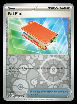 4x Pal Pad 182/198 1 NM Reverse 3 NM Normal Playset 4x Pokemon Scarlet & Violet - Image 1