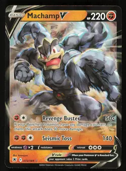 Machamp V 072/189 Near Mint Holo Pokemon Sword and Shield Astral Radiance - Image 1