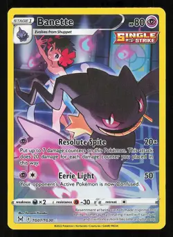 Banette TG07/TG30 Near Mint Sword and Shield Lost Origin Trainer Gallery Holo - Image 1
