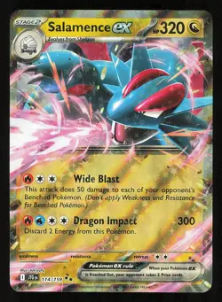 Salamence ex 114/159 Near Mint Double Rare Pokemon TCG S&V Journey Together JTG - Image 1