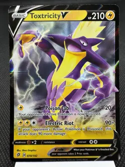 Toxtricity V 070/192 - Ultra Rare Holo - SWSH Rebel Clash Pokemon Card NM - Image 1