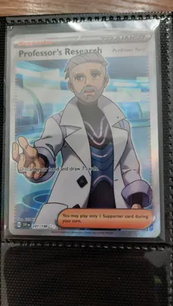 Professor's Research 241/198 Holo SV01 Scarlet & Violet Base Set Pokemon Card NM - Image 2