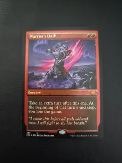 Warrior's Oath (Foil Etched) Double Masters 2022 Foil MTG NM Magic Card - Image 1