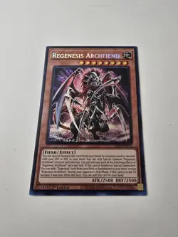 Regenesis Archfiend Secret Rare Card Alin-En016 Alliance Insight 1st Edition LP - Image 1