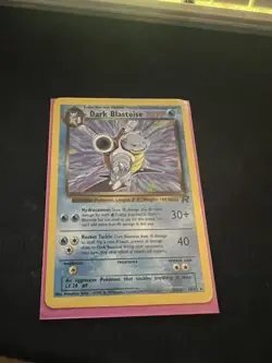 Dark Blastoise 20/82 1st Edition Team Rocket Rare NON-HOLO Pokemon Card WOTC - Image 1