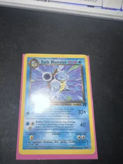 Dark Blastoise 20/82 1st Edition Team Rocket Rare NON-HOLO Pokemon Card WOTC - Image 2